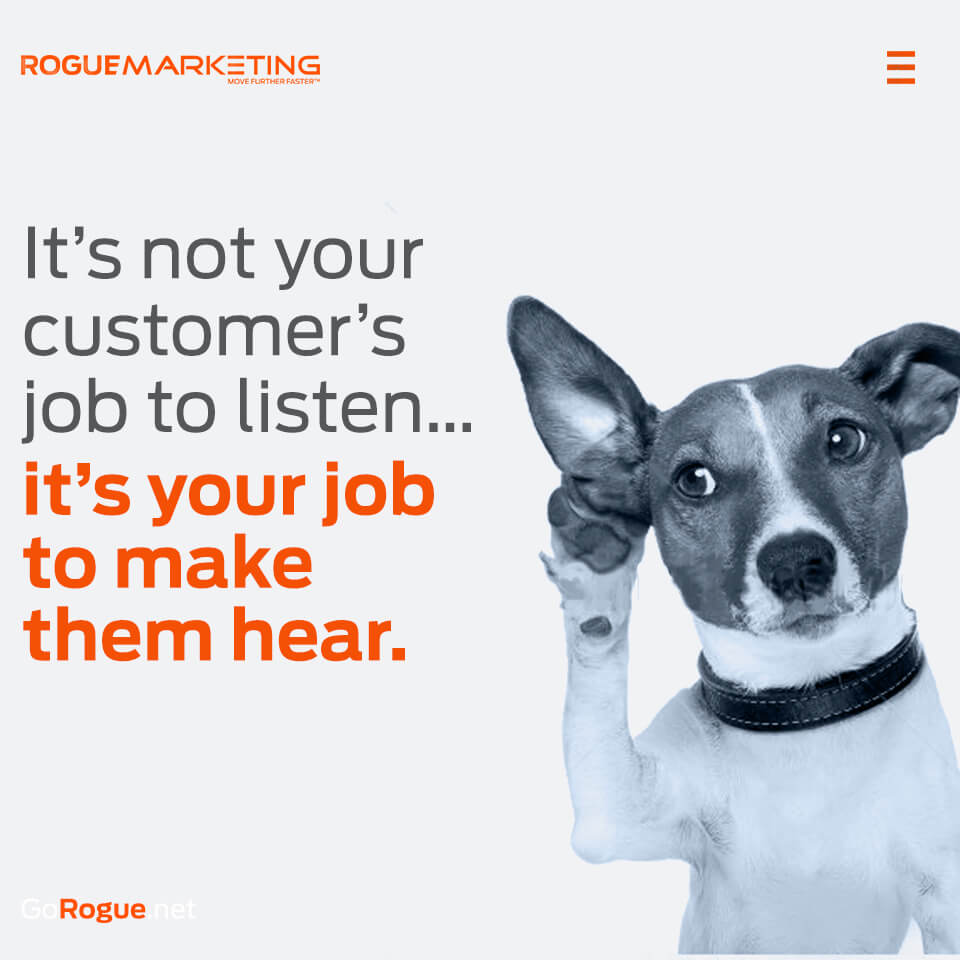 Make customers hear you quote
