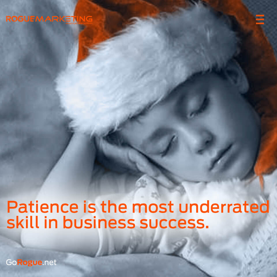 Patience is the most underrated skill in business success