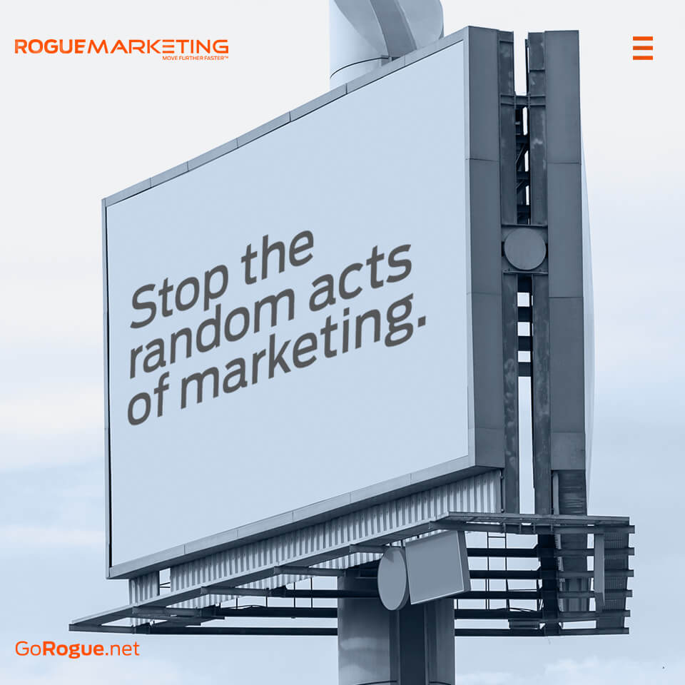 Stop the random acts of marketing